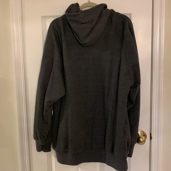 Men’s work hoodie with toggle adjustment. XXL. HEATHER NAVY color. - Picture 3 of 5